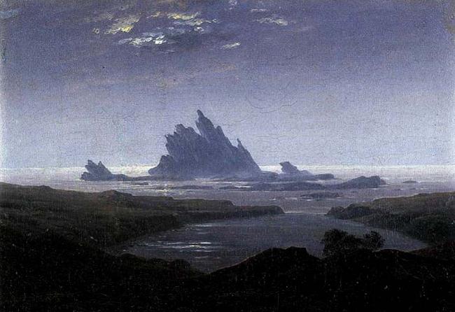 Caspar David Friedrich Rocky Reef on the Sea Shore oil painting picture